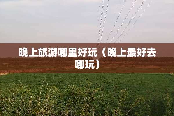 晚上旅游哪里好玩（晚上最好去哪玩）