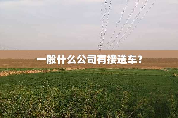 一般什么公司有接送车？
