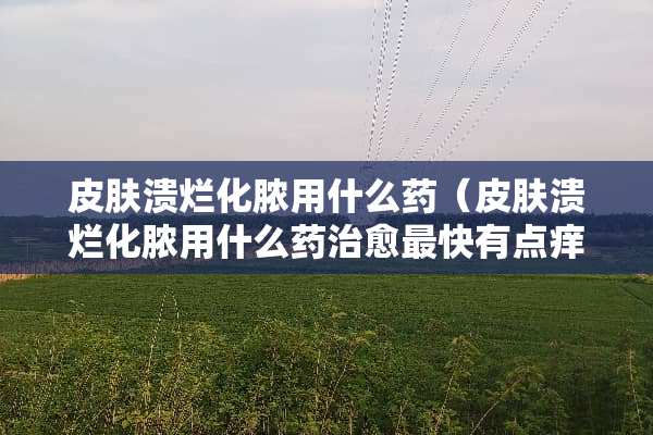 皮肤溃烂化脓用什么药（皮肤溃烂化脓用什么药治愈最快有点痒）