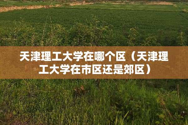 天津理工大学在哪个区（天津理工大学在市区还是郊区）