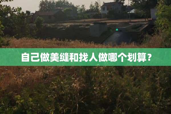 自己做美缝和找人做哪个划算？