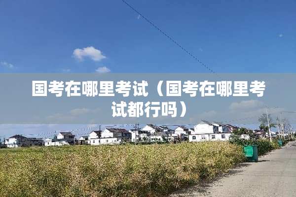 国考在哪里考试（国考在哪里考试都行吗）
