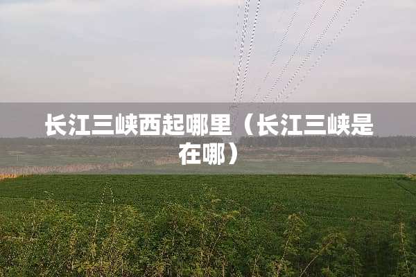 长江三峡西起哪里（长江三峡是在哪）