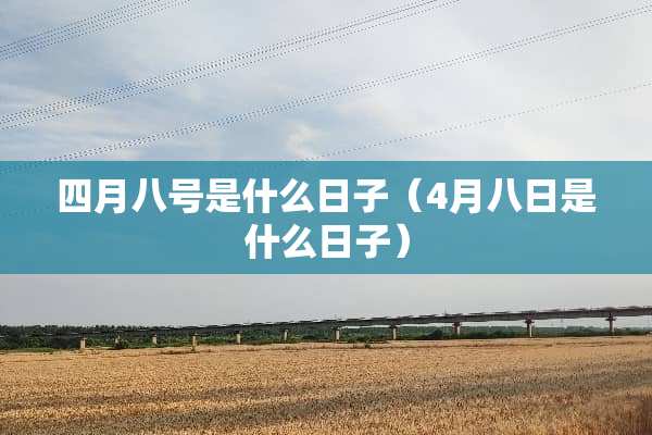 四月八号是什么日子（4月八日是什么日子）