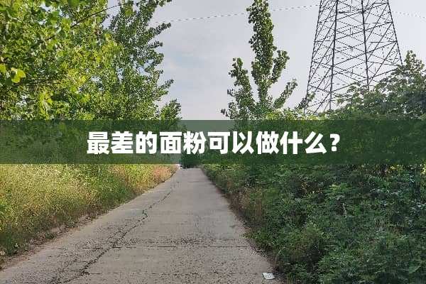 最差的面粉可以做什么？