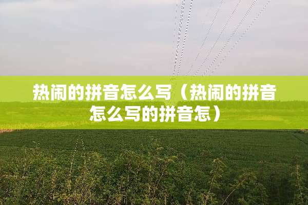 热闹的拼音怎么写（热闹的拼音怎么写的拼音怎）