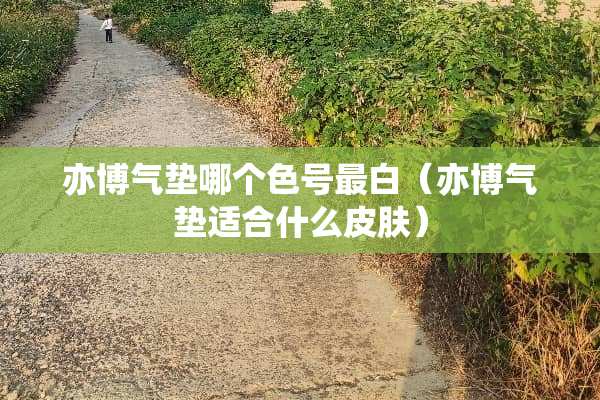 亦博气垫哪个色号最白（亦博气垫适合什么皮肤）