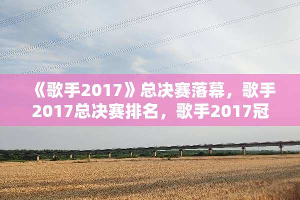《歌手2017》总决赛落幕，歌手2017总决赛排名，歌手2017冠军是谁？