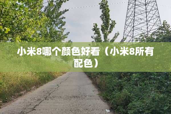 小米8哪个颜色好看（小米8所有配色）