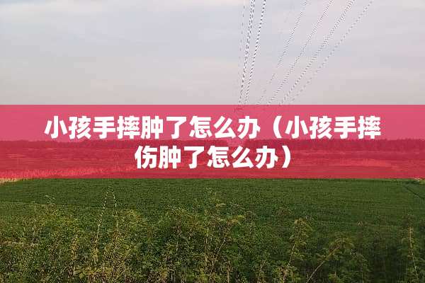 小孩手摔肿了怎么办（小孩手摔伤肿了怎么办）
