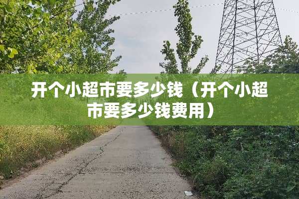 开个小超市要多少钱（开个小超市要多少钱费用）