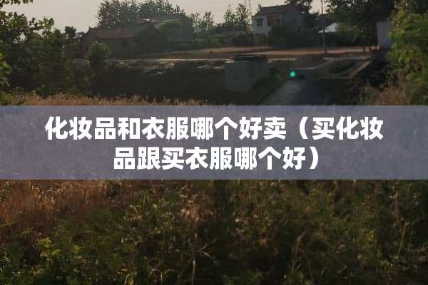 化妆品和衣服哪个好卖（买化妆品跟买衣服哪个好）