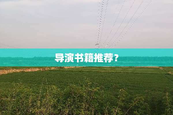 导演书籍推荐？
