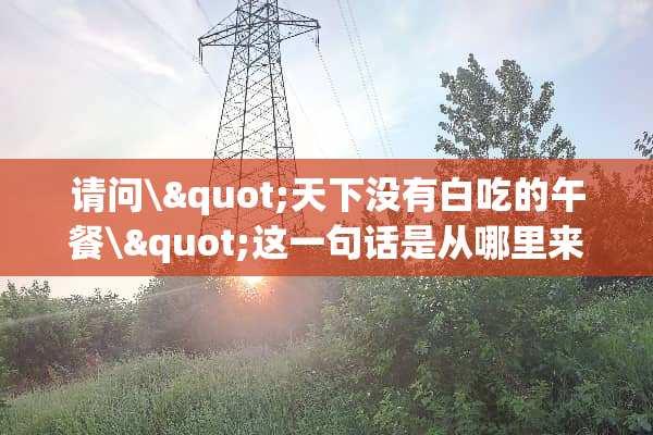 请问\"天下没有白吃的午餐\"这一句话是从哪里来的？