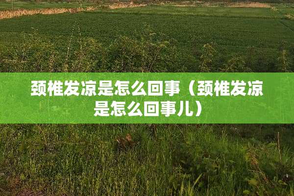 颈椎发凉是怎么回事（颈椎发凉是怎么回事儿）