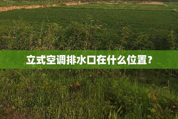 立式空调排水口在什么位置？