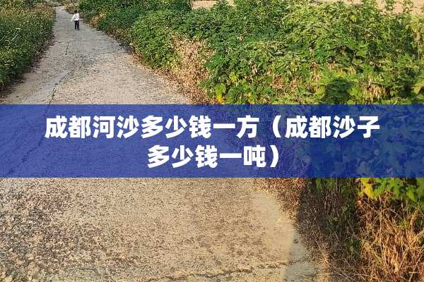 成都河沙多少钱一方（成都沙子多少钱一吨）