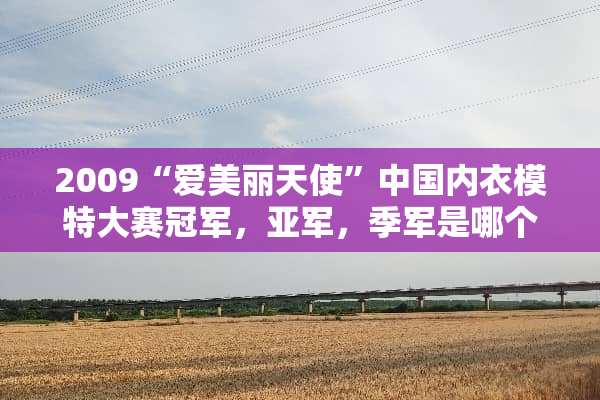 2009“爱美丽天使”中国**模特大赛冠军，亚军，季军是哪个佳丽？