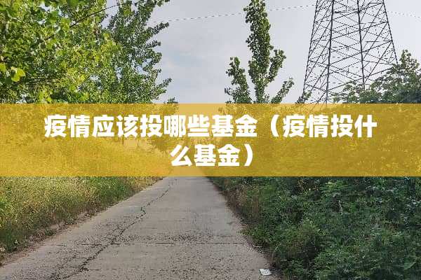 疫情应该投哪些基金（疫情投什么基金）