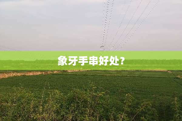 象牙手串好处？