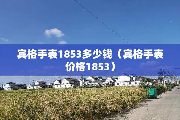 宾格手表1853多少钱（宾格手表价格1853）