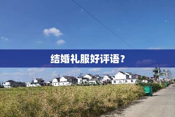 结婚礼服好评语？