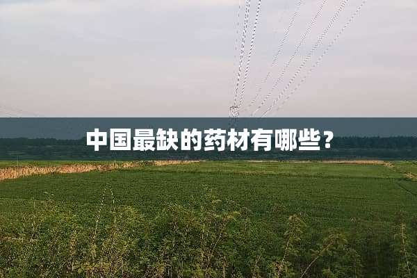 中国最缺的药材有哪些？