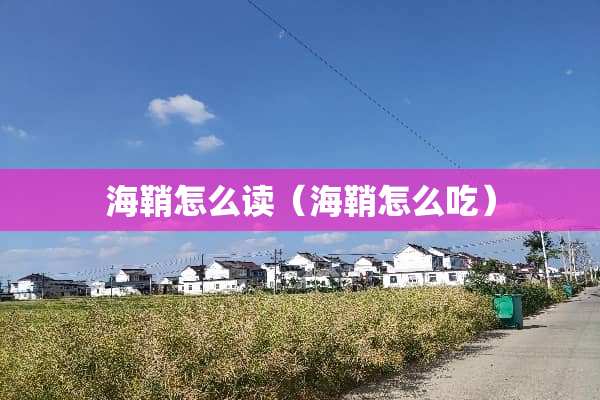 海鞘怎么读（海鞘怎么吃）