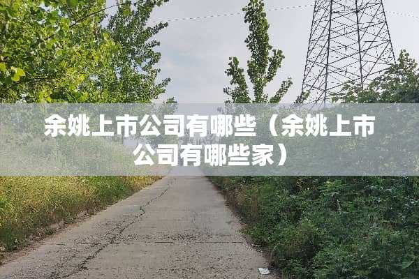 余姚上市公司有哪些（余姚上市公司有哪些家）