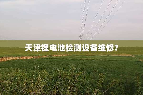 天津锂电池检测设备维修？