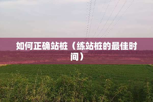 如何正确站桩（练站桩的最佳时间）