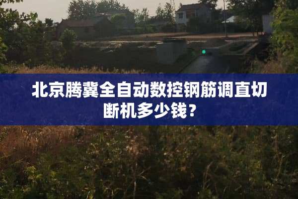 北京腾冀全自动数控钢筋调直切断机多少钱？
