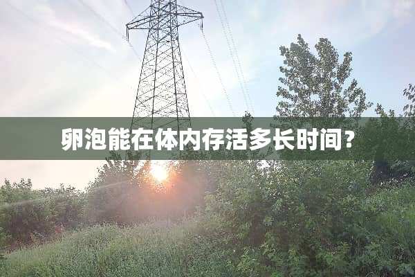 卵泡能在体内存活多长时间？