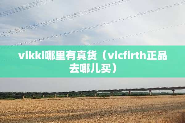 vikki哪里有真货（vicfirth正品去哪儿买）