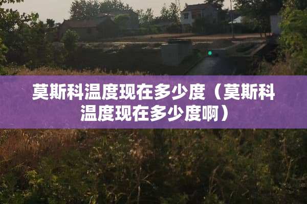 莫斯科温度现在多少度（莫斯科温度现在多少度啊）