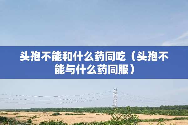 头孢不能和什么药同吃（头孢不能与什么药同服）