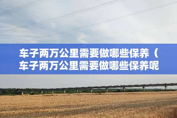车子两万公里需要做哪些保养（车子两万公里需要做哪些保养呢）