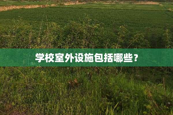 学校室外设施包括哪些？