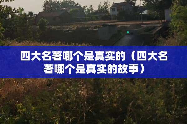 四大名著哪个是真实的（四大名著哪个是真实的故事）