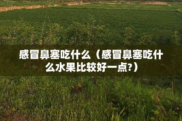 感冒鼻塞吃什么（感冒鼻塞吃什么水果比较好一点?）