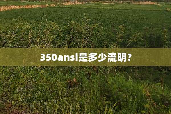 350ansi是多少流明？