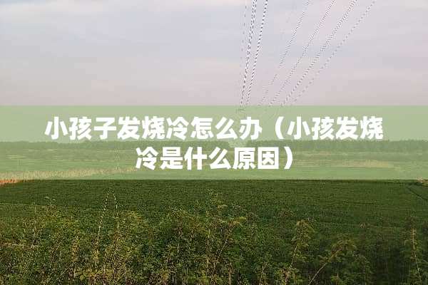 小孩子发烧冷怎么办（小孩发烧冷是什么原因）