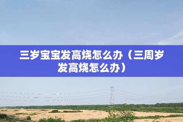 三岁宝宝发高烧怎么办（三周岁发高烧怎么办）