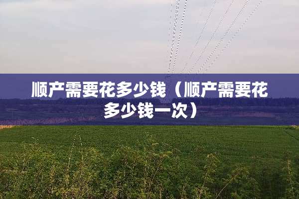 顺产需要花多少钱（顺产需要花多少钱一次）