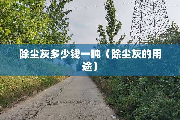 除尘灰多少钱一吨（除尘灰的用途）