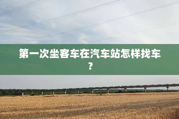 第一次坐客车在汽车站怎样找车？