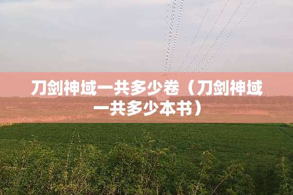 刀剑神域一共多少卷（刀剑神域一共多少本书）