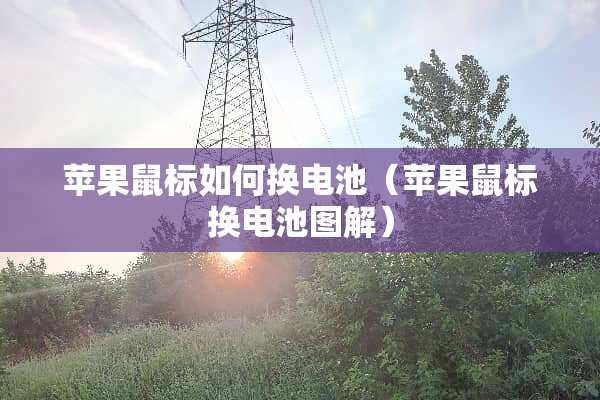 苹果鼠标如何换电池（苹果鼠标换电池图解）