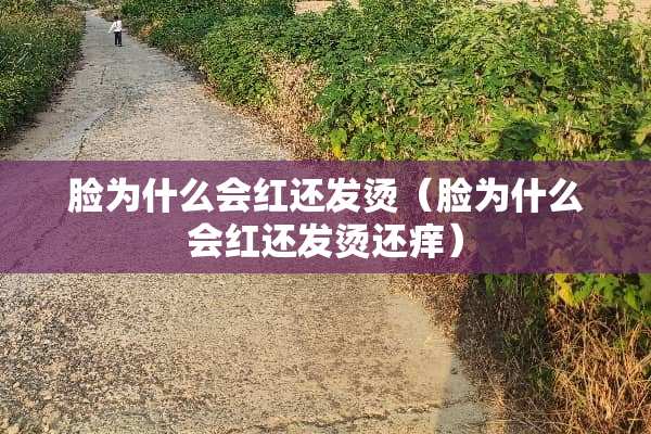 脸为什么会红还发烫（脸为什么会红还发烫还痒）