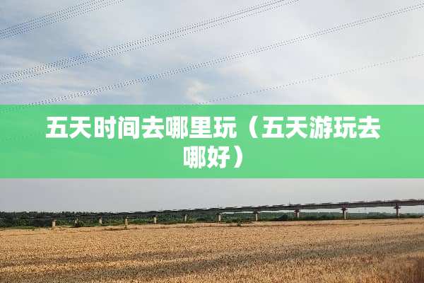 五天时间去哪里玩（五天游玩去哪好）